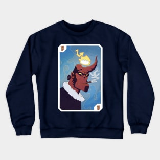 Hellboy in winter! Crewneck Sweatshirt